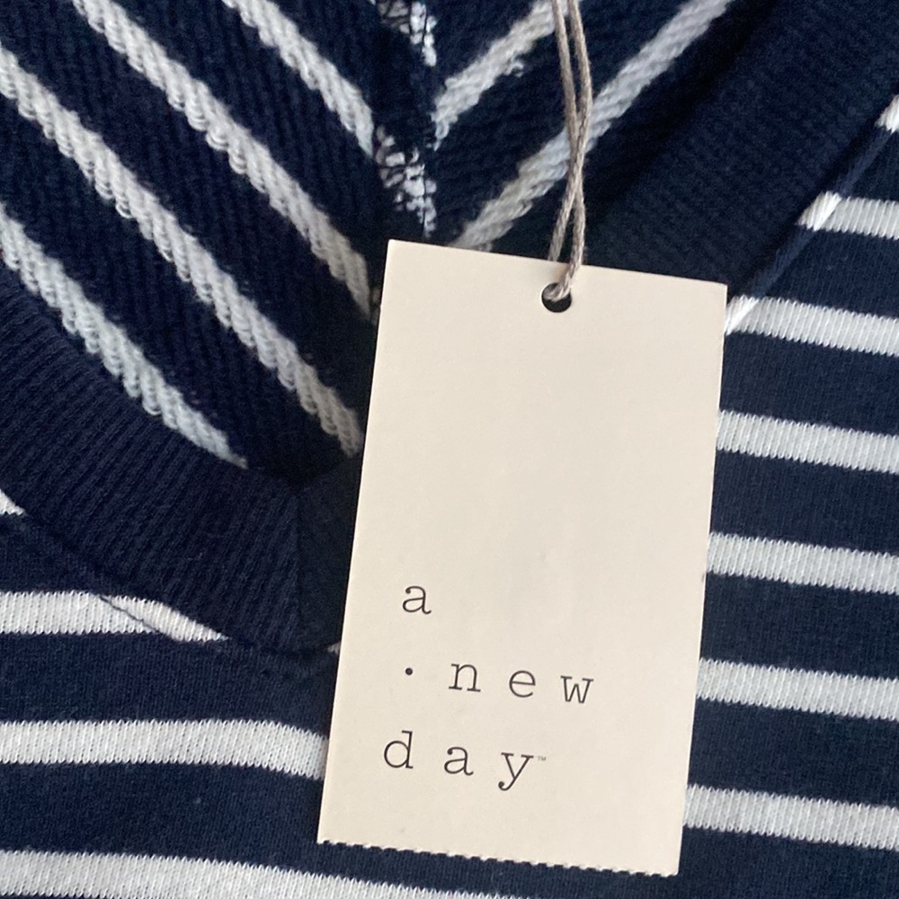 A New Day Women’s Striped V-Neck Sweater - Picture 3 of 10